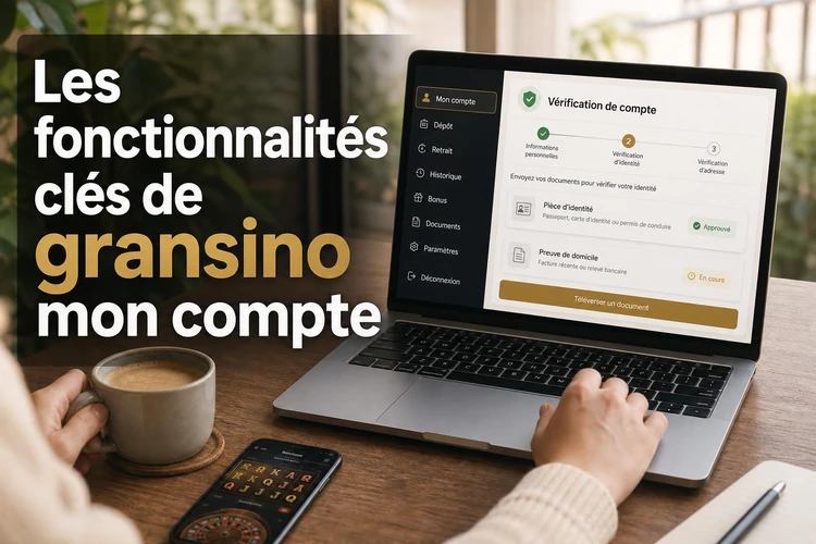 Les fonctionnalités clés de gransino mon compte